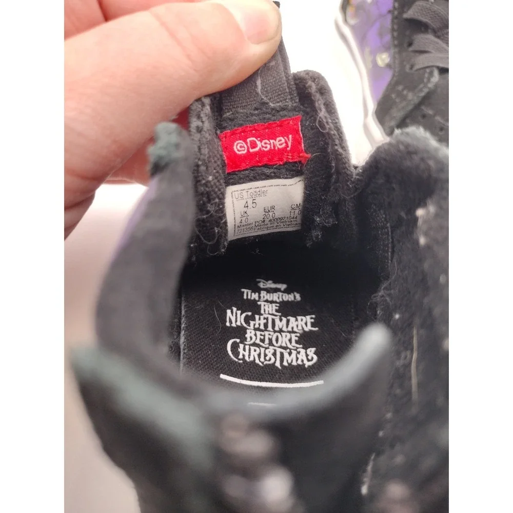 Vans SK8 HI Collab Jack Skellington Nightmare Before Christmas Toddler Shoes 4.5